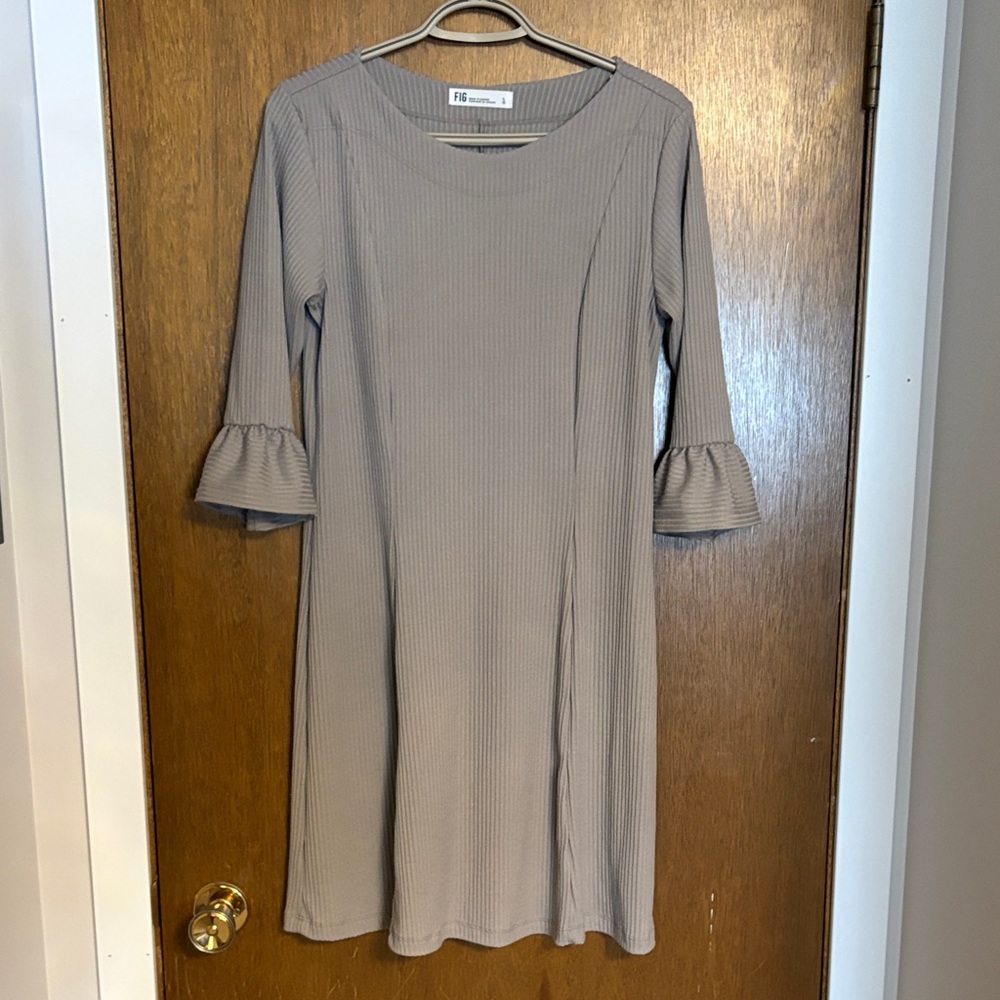 a new day Taupe Long Sleeve Dress